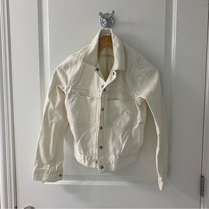 Madewell White Jean Jacket Size Small